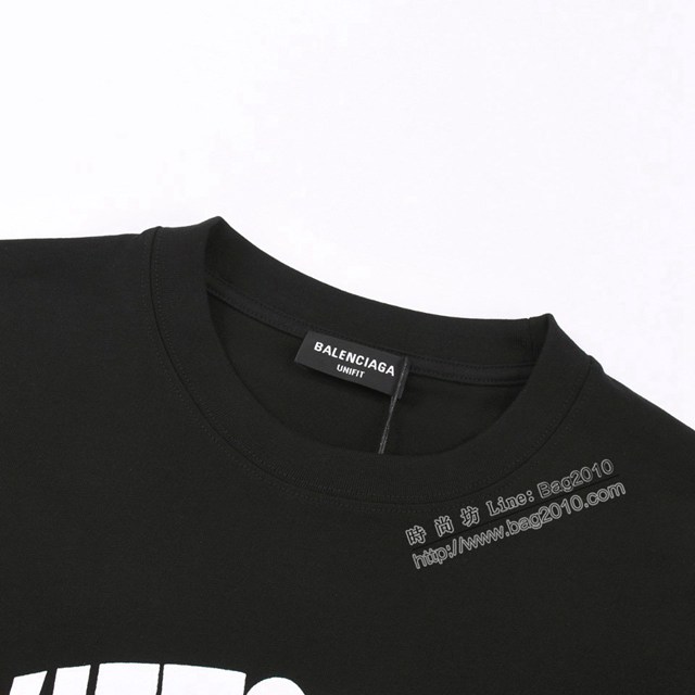 Balenciaga專櫃巴黎世家2023FW新款印花T恤 男女同款 tzy3101